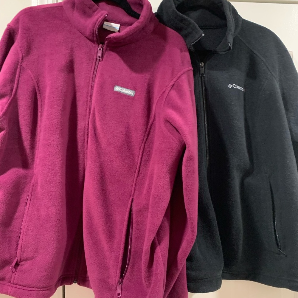 2 Columbia Fleece Jackets  Size 2X WOW!